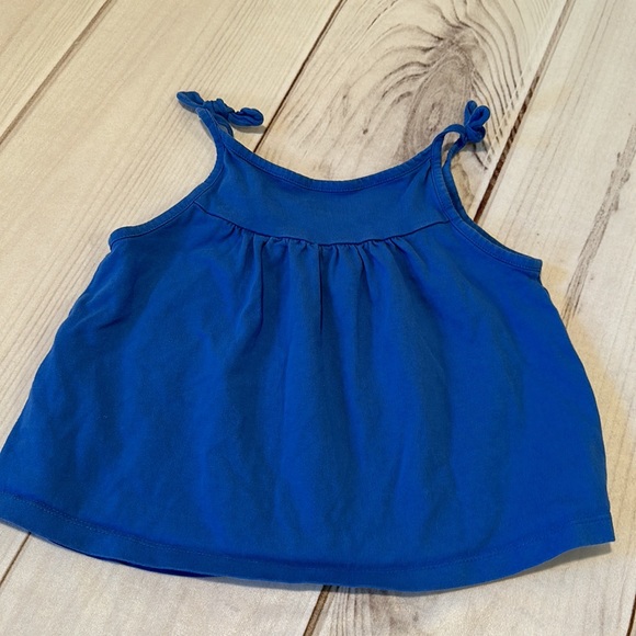 8/$25 Mini Boden Blue Flower Tank Top Size 2-3 Years - Picture 4 of 6
